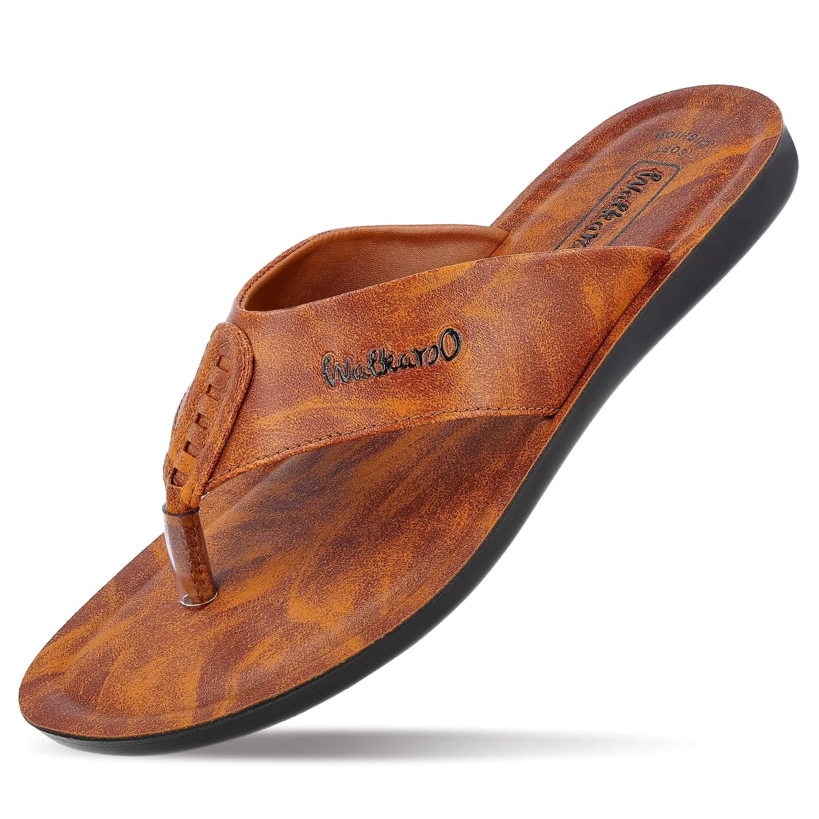 Walkaroo Men Sandals  - WG5060 Tan