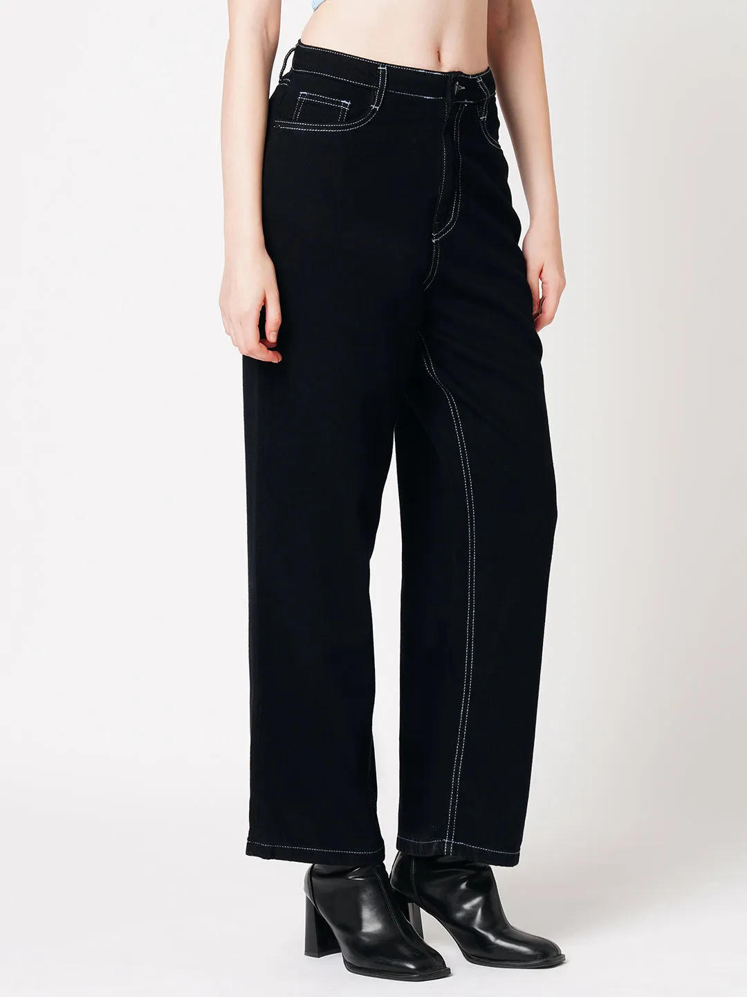 Women High-Rise Wide Leg Jeans